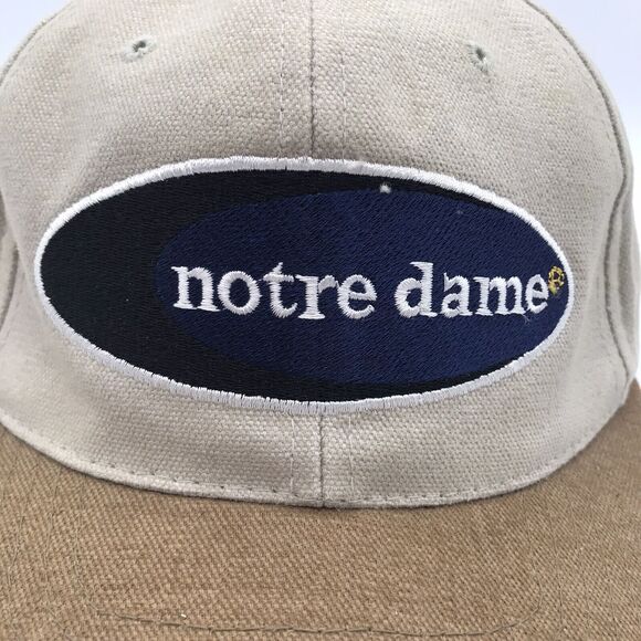 Notre Dame Fighting Irish NCAA American Needle Strapback Ball Cap Tan Official - Picture 4 of 11